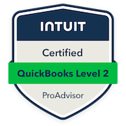Intuit Certified QuickBooks Level 2 ProAdvisor Badge